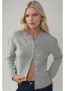 Crew Neck Strickwaren Weicher Touch Cardigan