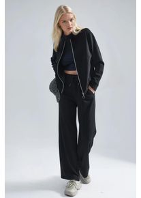 Modal Touch Zip-Hoodie & Ripp-Hose Set