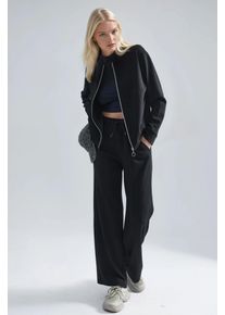 Modal Touch Zip-Hoodie & Ripp-Hose Set