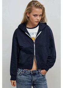 Oversized Kapuzen-Zipfel-Strick-Sweatshirt