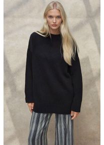Dicker Strick-Pullover mit Rundhalsausschnitt