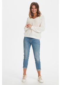 Kaffe Strickpullover Regular fit white