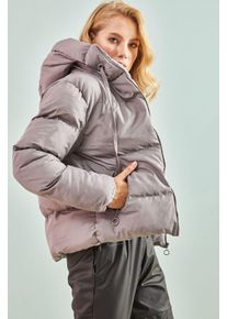 Hooded Puffer-Jacke