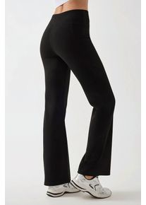 Hoch geschnittene weit geschnittene Crepe-Hose