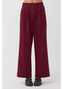Hoch taillierte, plissierte Palazzo-Hose