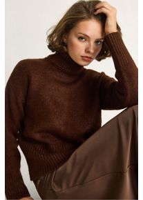 &Uuml;bergro&szlig;er Strickrollkragenpullover