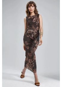 Muster Midi Kleid