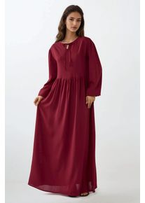 Maxikleid mit A-Linien-Schnitt und Rundhalsausschnitt