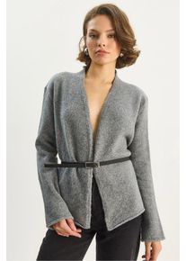 G&uuml;rtel-Detaillierter Cardigan