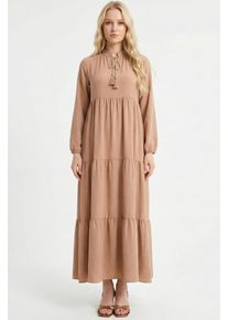 Maxikleid mit Schleifen-Detail