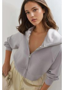 Entspanntes Passform Sweatshirt mit Rei&szlig;verschluss