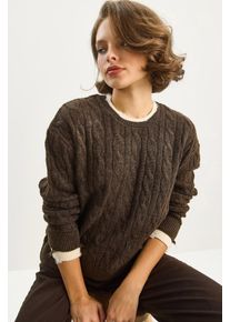 Haargflechtmuster Pullover