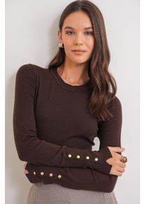 Rundhals Strickpullover