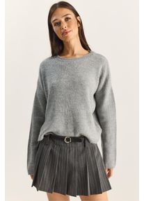 Rundhals Strickpullover