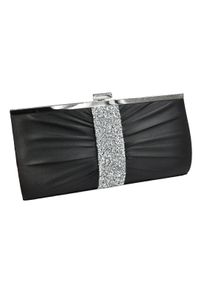 Steuer Modeschmuck Abendtasche Satin-Optik mit Strassbesatz