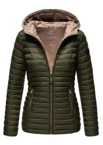 Marikoo Damen Steppjacke &ndash; Asraa, leicht mit Kapuze & Kontrastfutter