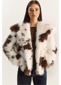 Oversized Kunstfell-Pl&uuml;schjacke