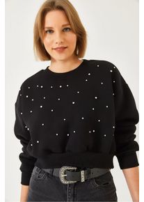 Musterpullover mit Rundhalsausschnitt und Pompons