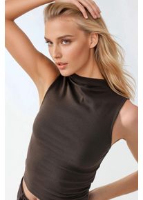 Slim Fit Rundhals Strickbluse