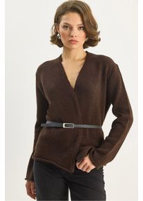 G&uuml;rtel-Details Cardigan