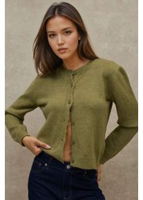 Rundhals Strickwaren Weicher Touch Cardigan