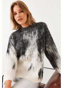 Gradient Strickpullover mit Rippdetails