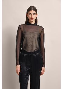 Bugatti Damen Mesh-Shirt mit Glanzeffekt