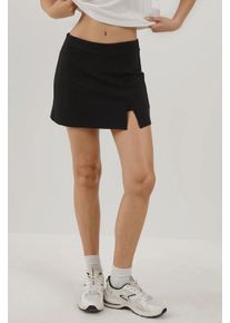 Texturierte Mini-Shorts mit elastischem Bund