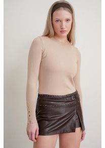 Rundhals Strickpullover