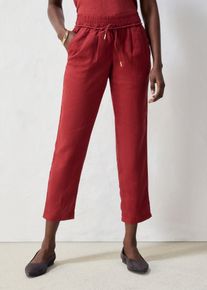 bonprix Schlupfhose aus reinem Leinen, rot, Gr.46, bequeme Leinenhose in Premium Qualit&auml;t, aus Leinen