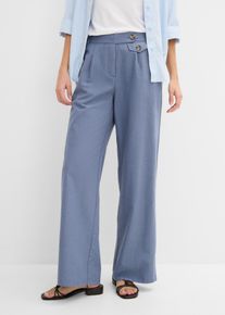 bonprix Marlenehose mit Lyocell, blau, Gr.54, Bequeme Marlenehose mit Lyocell, 55% Lyocell (verifiziert)