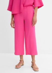 bonprix Culotte aus Viskose-Mix, pink, Gr.50, L&auml;ssige Culotte mit Bequembund