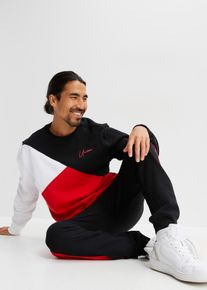 bonprix Jogginganzug (2-tlg. Set), schwarz, Gr.56/58 (XL), moderner Jogginganzug bestehend aus Rundhals-Sweatshirt und Jogginghose, innen weich angeraut, aus 100% Baumwolle