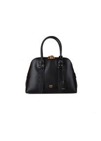 Pinko Bowling Tasche Mittel Vitello Mor
