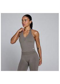 Myprotein MP Damen Tempo Nahtlos Neckholder Top - Dunkle Tr&uuml;ffel - XS