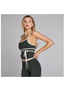 Myprotein MP Damen Tempo Contrast Tie Top - Schwarz Verwaschen - XS