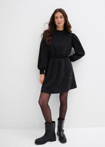 bonprix Glitzerkleid aus fester Interlock-Qualit&auml;t, schwarz, Gr.36/38 (S), Sch&ouml;nes Glitzerkleid aus fester Interlock-Qualit&auml;t