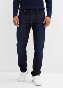 bonprix Thermo Regular-Fit Jeans mit weichem Jersey-Futter und Dehnbund Straight, blau, Gr.34, Coole Thermo-Stretch-Jeans im 5-Pocket Style, 98% Baumwolle