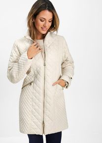 bonprix Kurz-Steppmantel, beige, Gr.36, Eleganter Kurz-Steppmantel mit Stehkragen
