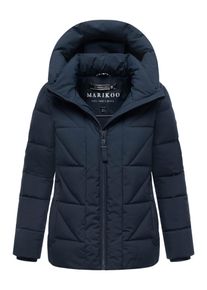 Marikoo Damen Winterjacke Kuschelnasee mit Kapuze und Fleecefutter