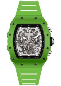 Invicta Racing 69705 Herrenuhr - Quarzwerk - Acryl mit silbernem Zifferblatt - 43 mm