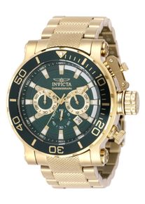 Invicta Coalition Forces 50230 Herrenuhr - Quarzwerk - Edelstahl mit gr&uuml;nem Zifferblatt - 52 mm