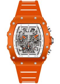 Invicta Racing 69697 Herrenuhr - Quarzwerk - Acryl mit silbernem Zifferblatt - 43 mm