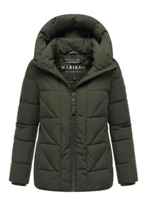 Marikoo Damen Winterjacke Kuschelnasee mit Kapuze und Fleecefutter