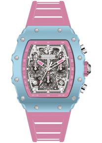 Invicta Racing 69706 Herrenuhr - Quarzwerk - Acryl mit silbernem Zifferblatt - 43 mm