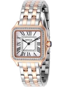 Invicta Angel 50580 Damenuhr - Quarzwerk - Edelstahl mit silbernem Zifferblatt - 28 mm