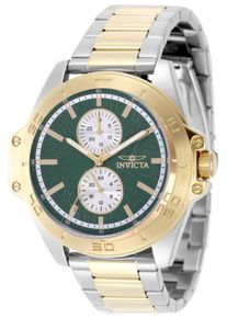 Invicta Speedway 50356 Herrenuhr - Quarzwerk - Edelstahl mit gr&uuml;nem Zifferblatt - 44 mm