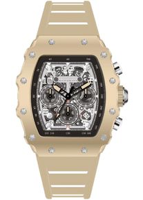 Invicta Racing 69704 Herrenuhr - Quarzwerk - Acryl mit silbernem Zifferblatt - 43 mm