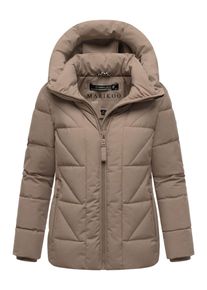 Marikoo Damen Winterjacke Kuschelnasee mit Kapuze und Fleecefutter