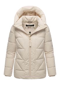 Marikoo Damen Winterjacke Kuschelnasee mit Kapuze und Fleecefutter